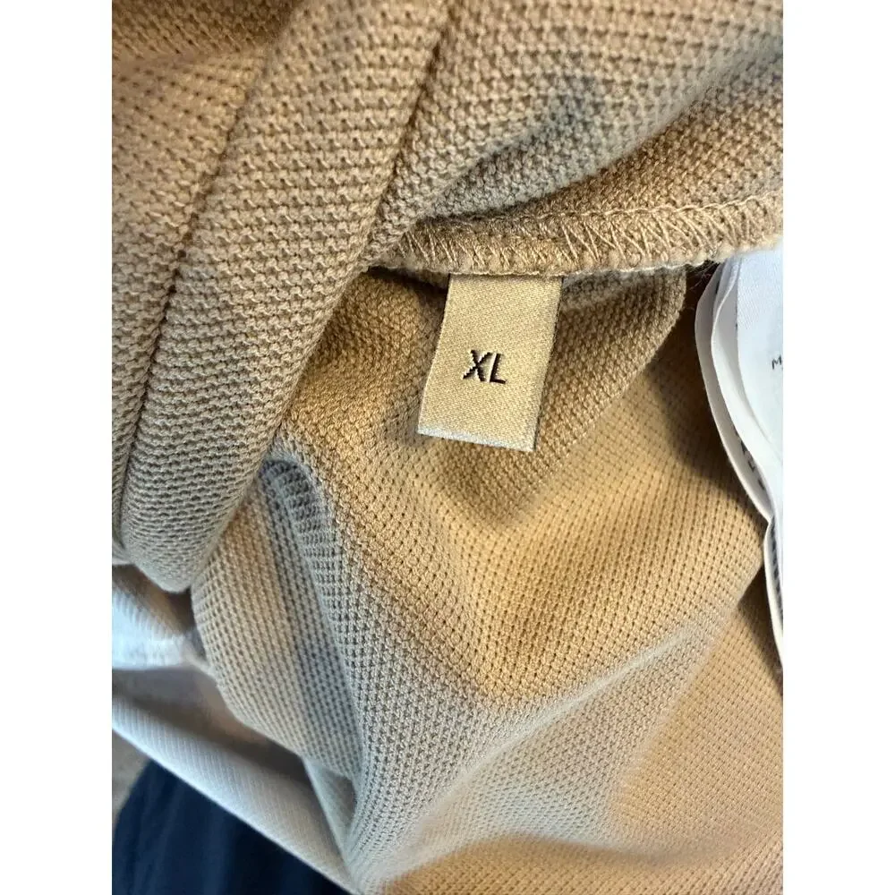 Size XL - Gucci Beige Web Polo Shirt